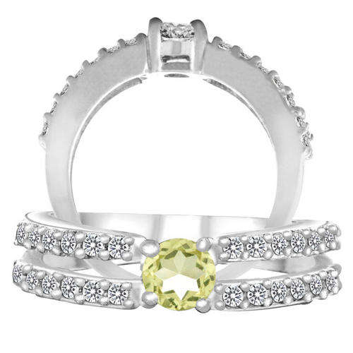 "WOW - LOVELY!" LEMON TOPAZ QUARTZ RING CRAFTED IN HALLMARKED 925 STERLING SILVER