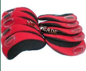 NEW LIGHTWEIGHT, WASHABLE & NEAT 10 PCS NEOPRENE IRON GOLF HEAD COVERS