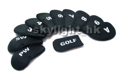 NEW LIGHTWEIGHT, WASHABLE & NEAT 11 PCS NEOPRENE IRON GOLF HEAD COVERS