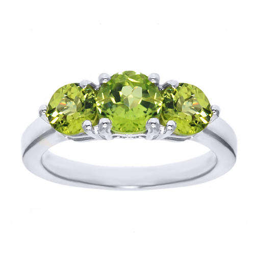 1.82Ct GREEN PERIDOT RING CRAFTED IN 925 STERLING WITH VALUATION & AUTHENTICITY CARD