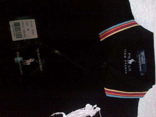 Men's Polo Golfer  Black -  LARGE