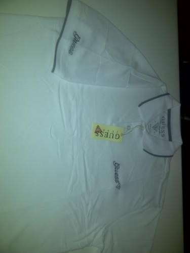 Men's Guess Golfer  White -  Large