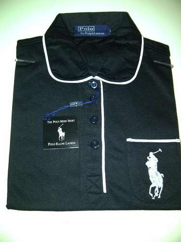 Ladies Polo Golfer  Black - Medium