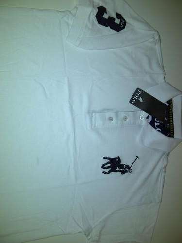 Men's Polo Golfer  Black -X Large- White