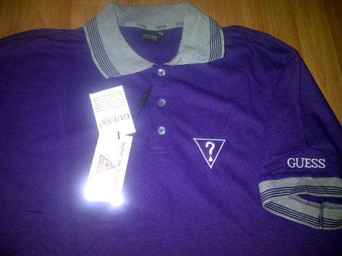 Men's Guess Golfer PURPLE X-Large