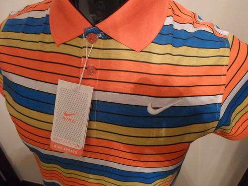 Men's NIKE Golfer Orange Stripe (LARGE)