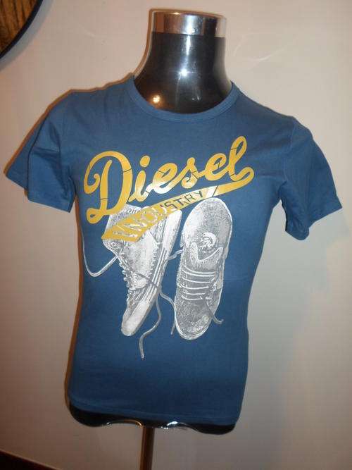 Men's Diesel INDUSTRY T-Shirt - BLUE - XXL
