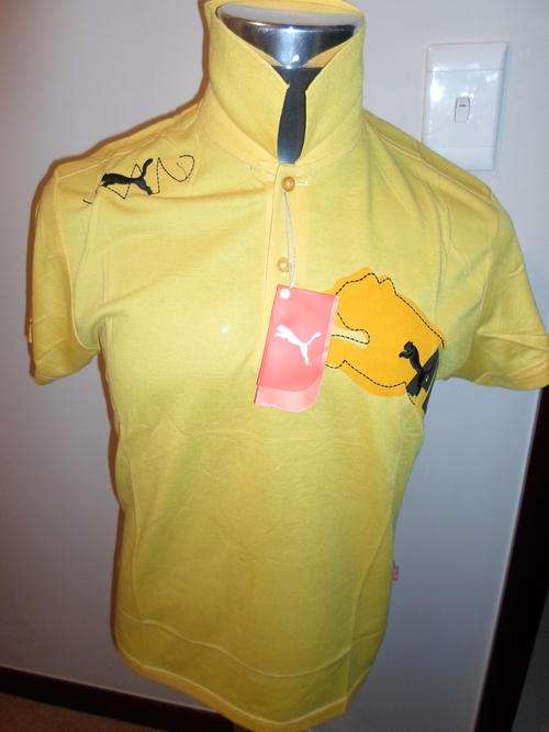 Men's PUMA Golfer Yellow & Black (XL)