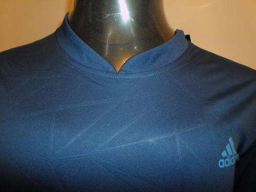Adidas Men's Barricade Athletic T-Shirt (LARGE) - Blue