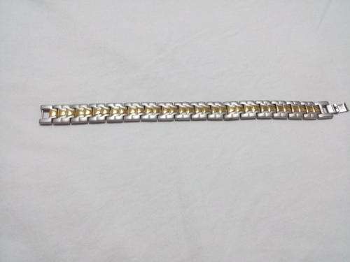*NEW* Mens Europa 316L Stainless Steel Magnetic Health Bracelet 21cm