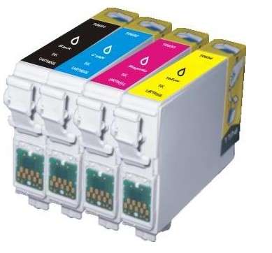 *Super Value* FULL SET of Epson T0921-4N ink cartridges for Epson Stylus Photo C91/CX4300/TX117,