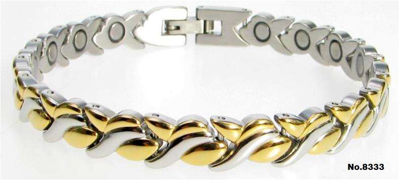 *NEW* Ladyï¿½s Europa 316L Stainless Steel Magnetic Health Bracelet 19cm