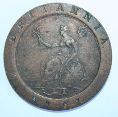 Jan Van Riebeeck replica, Britannia 1797 coin