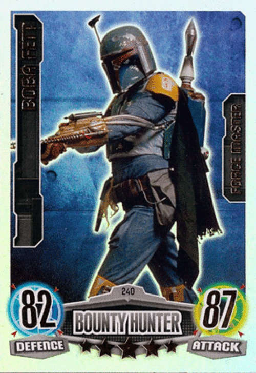 Star Wars Force Attax Series 3 - Boba Fett Force Master  Card - Mint