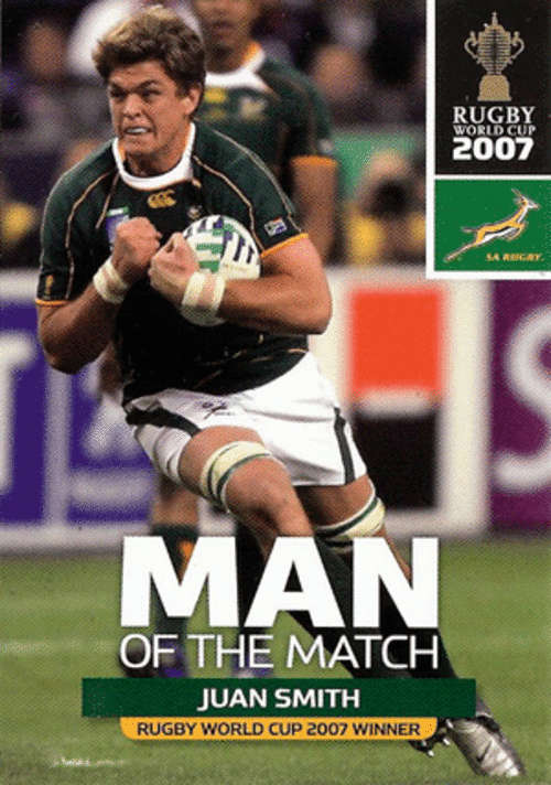 2011 Rugby World Cup - Juan Smith Man of the Match No 114 New