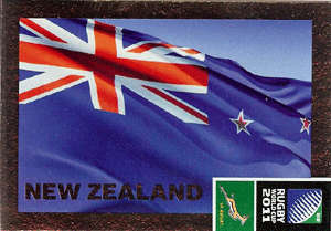2011 Rugby World Cup - New Zealand Flag Card No 22 New