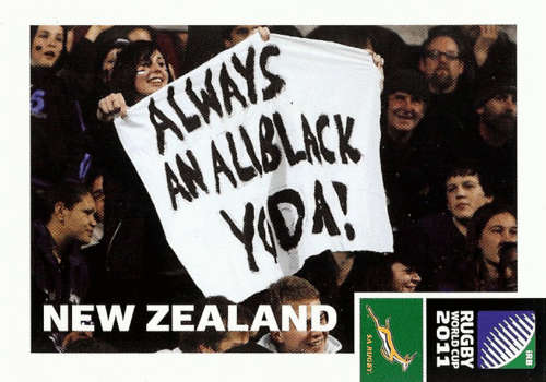 2011 Rugby World Cup - New Zealands Fans Card - Mint