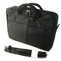 Genuine Dell Laptop Notebook 17'inch LARGE Black Nylon Carry Case