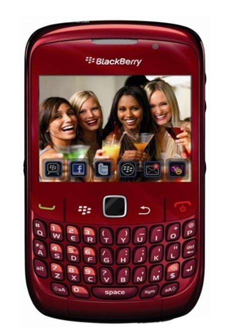 NEW BLACKBERRY CURVE 8520 UNLOCKED Red PHONE+1GB Memory Card+screen protector