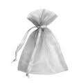Organza Bags - 12cm x 10.5cm -  Silver