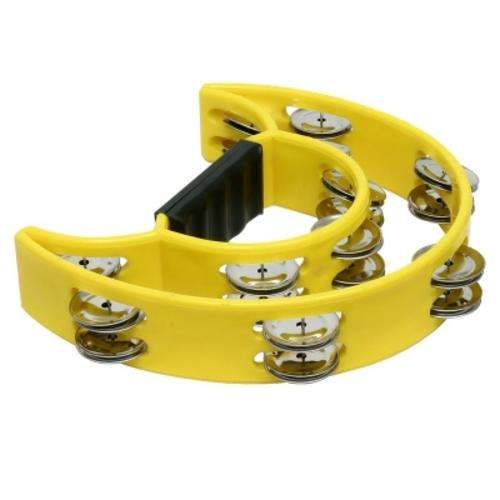 Power Half Moon Tambourine [Yellow]