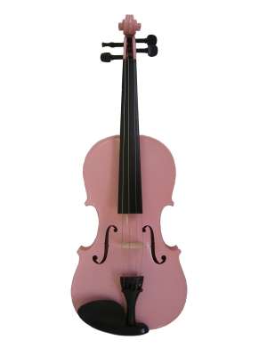 Flame Lily Violin (Spruce Top, Maple Back & Sides) (Pink) [1/2 Size]