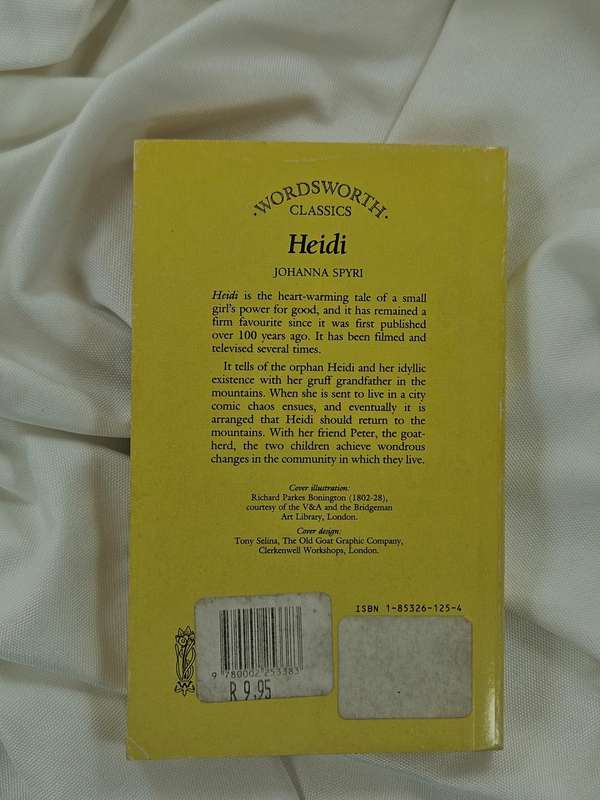 Heidi (Wordsworth Classics) by Johanna Spyri - Paperback