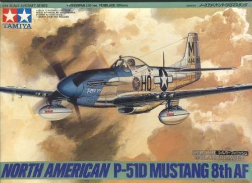P-51D Mustang 'Silver-plated' 1/48 Scale - Plastic Model Kit (TAM89534)