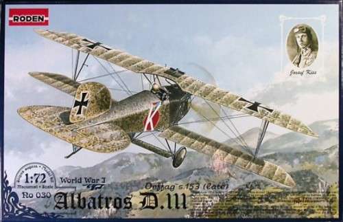 Albatros D.III Oeffag S.153 Late 53 1/72 Scale - Plastic Model Kit (ROD030)