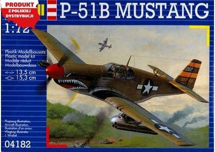 North American P-51B Mustang - 1/72 Scale - Plastic Model Kit (REV04182)