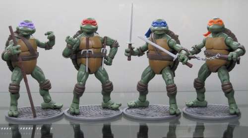 Teenage Mutant Ninja Turtles Figurines - 1990 TMNT - Includes all 4 Turtles (TMNT1)