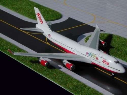 Boeing 747-400 Aetna - 1/400 Scale (TAS000688)(GJAET000)(Gemini Jets)