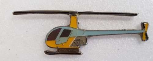 Robinson R22 Light Blue/Yellow (PIN26)(TAS Pins)