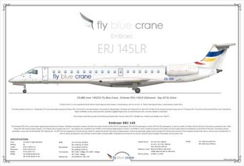 Embraer ERJ-145 ZS-BBI Fly Blue Crane  (PVP-107)