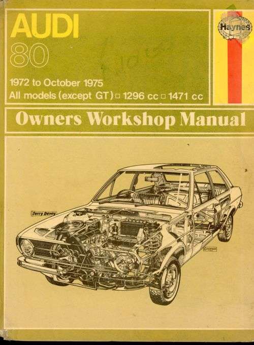 Audi 80 1972 to October 1975 (H207)(Haynes Publishing)