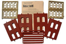 Two Storey with 4 Arched Windows - H0 Scale (TAS015667)(DPM301-08)(Design Preservation Models)