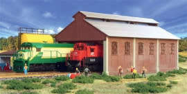 Double Engine Shed - H0 Gauge (FRAT1517)(TAS017305)(Frateschi)