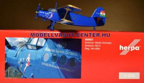Antonov An-2 Antonov Verein Schweiz - 1/200 Scale (HW556927)(Herpa)