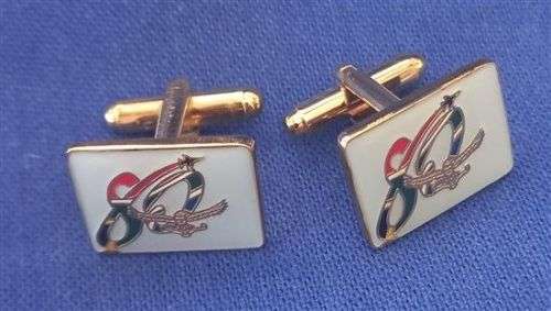 SAAF80 Cufflinks (Blue background) (TAS015845)