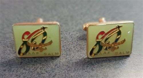 SAAF 80 Cufflinks (Light green with SAAF SALM Inscription) (TAS015868)