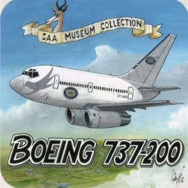 Boeing 737-200 ZS-SMD Sticker (STICK2)(TAS Hobbies)