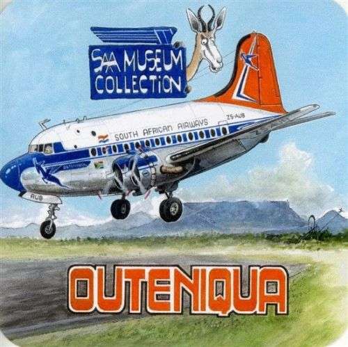 SAA Museum DC-4 Outeniqua Sticker (STICK6)(TAS Hobbies)