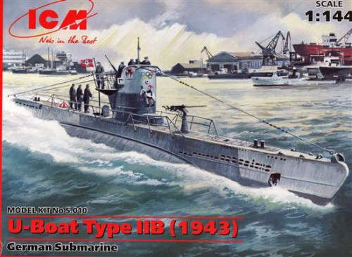 German U-Boat Type IIB (1943) - 1/144 Scale (ICM S.010)