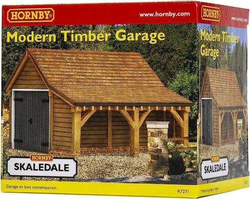 Modern Timber Garage - HO HORR7271 Hornby