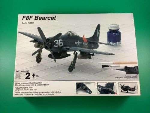Grummen F8F-2 Bearcat - 1/48 Scale (TEST519)(Testors)
