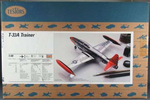Lockheed T-33A Trainer - 1/48 Scale (TEST7578)(Testors)