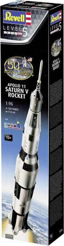 Apollo II Sat V Rocket 50 Years Moon Landing - 1/96 REV03704 Revell