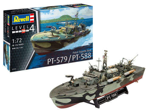 Torpedo Boat PT-588/PT-579 - 1/72 Scale (REV05165)(Revell)