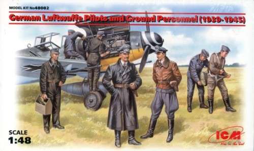 WWII Luftwaffe Pilots - 1/48 Scale (ICM 48082)(ICM)