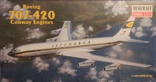 Boeing 707-430 Lufthansa - 1/144 Scale (MC14455)(Minicraft)